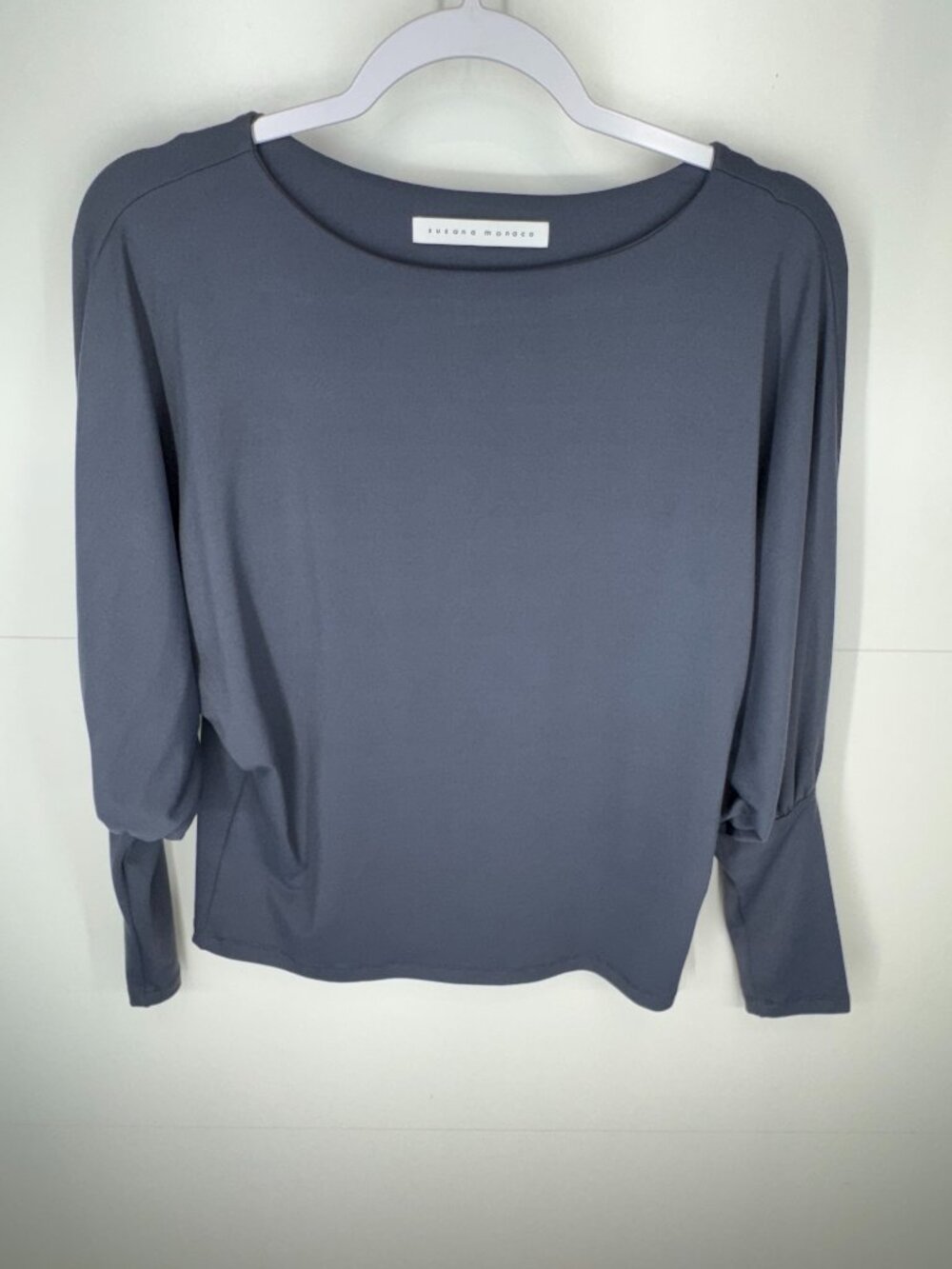 NWT Susana Monaco Top in London Fog Grey